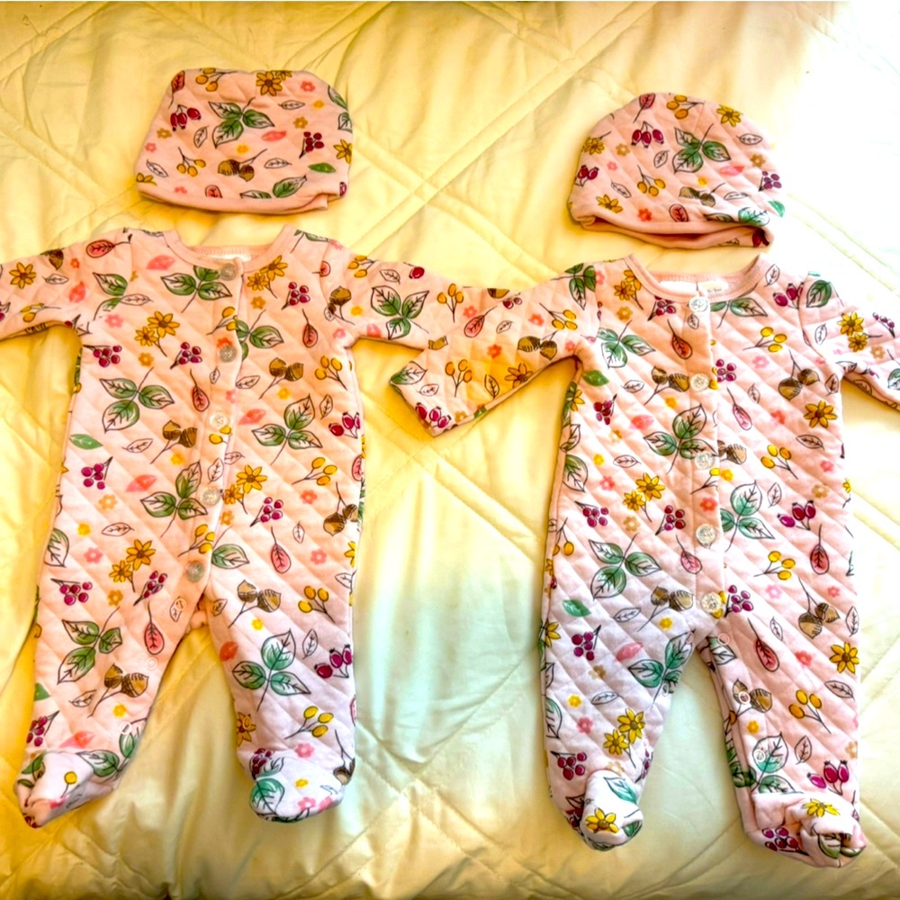FALL LEAVES 🍁 Outfits with Matching Hats / Twin Bundle